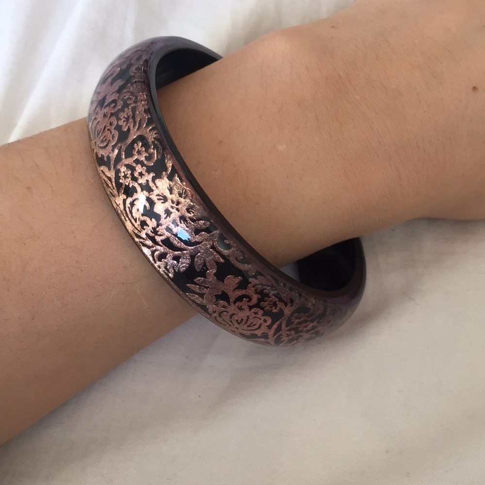 Floral Acrylic Bangle